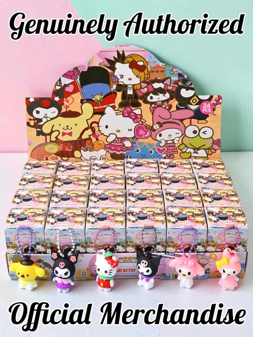 NWT 1 Sanrio Blind Box Character Ranking Purse Charm Keychain Party Gift